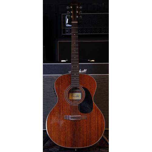 743 - 2014 Farida R-15ENA electro-acoustic guitar; Body: mahogany, a few very minor dings; Neck: good; Fre... 