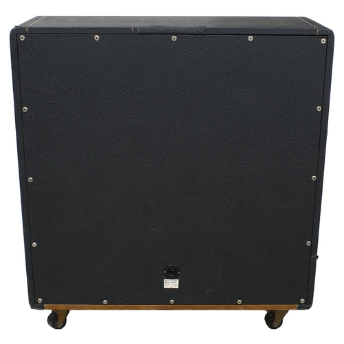 928 - Marshall 1960 4 x 12 guitar amplifier speaker cabinet, made in England, circa 1971, ser. no. 40972, ... 