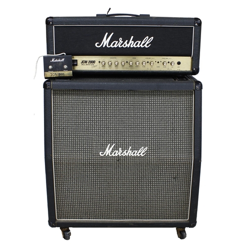 944 - 2003 Marshall JCM 2000 DSL Dual Super Lead guitar amplifier head; together with a Marshall 1960A gui... 