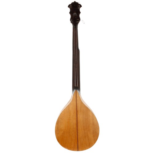 1715 - 'Banjola', circa 2000, the body of flatbacked mandolin form, the neck as associated with a five stri... 