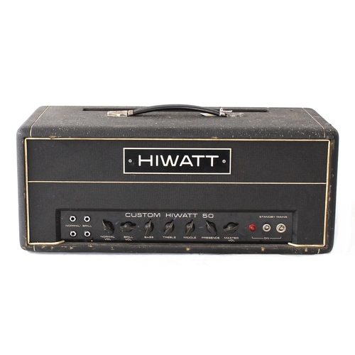 533 - Peter Hammill (Van der Graaf Generator) - Stage used Hiwatt Custom 50 guitar amplifier head, made in... 