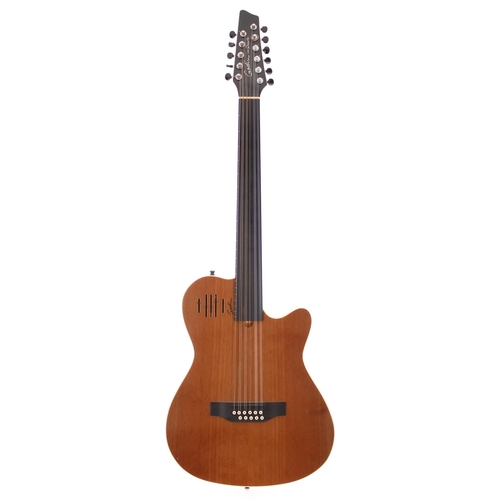 538 - Adrian Utley - Godin A11 Glissentar eleven string fretless electric hybrid guitar, made in Canada, s... 