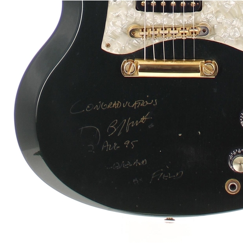 551 - Jimmy Buffet - autographed 1994 Gibson SG Special electric guitar, made in USA, ser. no. 94039598, t... 