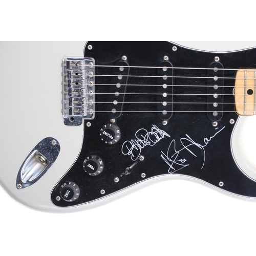 559 - The Shadows - Hank Marvin and Brian Bennett autographed 1979 Fender 25th Anniversary Stratocaster el... 