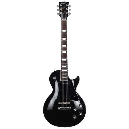 149 - 2018 Gibson Les Paul Classic P90 electric guitar, made in USA; Body: black finish, minor dings to ed... 