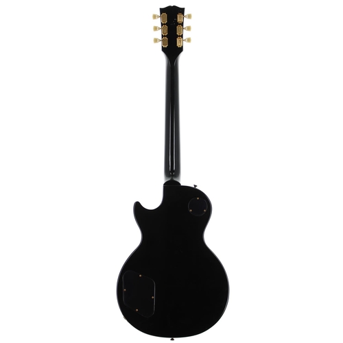 153 - 2008 Gibson Les Paul Studio electric guitar, made in USA; Body: black finish, light marks; Neck: goo... 