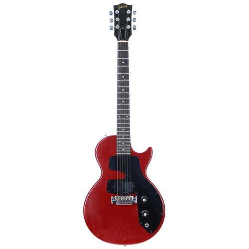 156 - 1983 Gibson Challenger I electric guitar, made in USA; Body: red finish, heavy checking and lacquer ... 