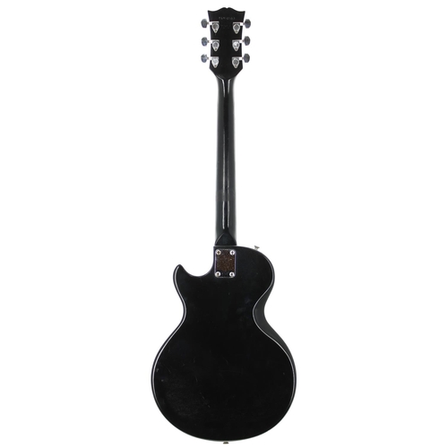 162 - 1981 Gibson Sonex-180 Custom electric guitar, made in USA; Body: black refinish, surface buckle mark... 