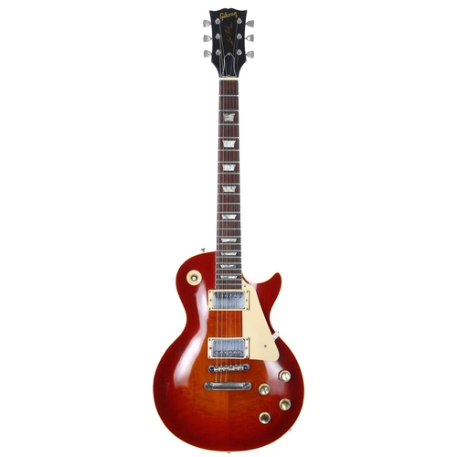 165 - 1973 Gibson Les Paul Deluxe to Les Paul Standard conversion electric guitar, made in USA; Body: sunb... 