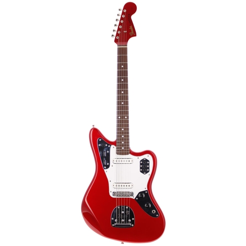 64 - Fender Jaguar electric guitar, crafted in Japan (2006-2008); Body: candy apple red finish, a few min... 