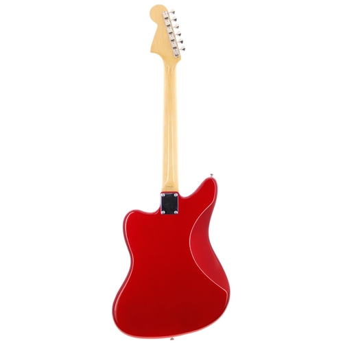 64 - Fender Jaguar electric guitar, crafted in Japan (2006-2008); Body: candy apple red finish, a few min... 