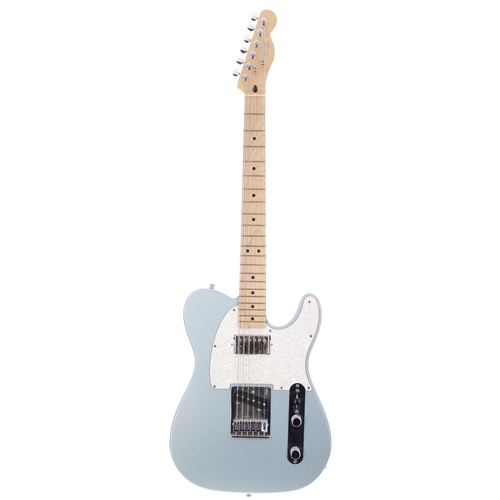 65 - 2004 Fender Standard Telecaster electric guitar, made in Mexico, with upgraded pickups; Body: blue m... 