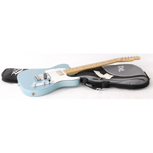 65 - 2004 Fender Standard Telecaster electric guitar, made in Mexico, with upgraded pickups; Body: blue m... 