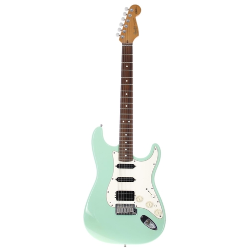 78 - 1995 Fender Jeff Beck Signature Stratocaster electric guitar, made in USA, Finish: surf green, a few... 