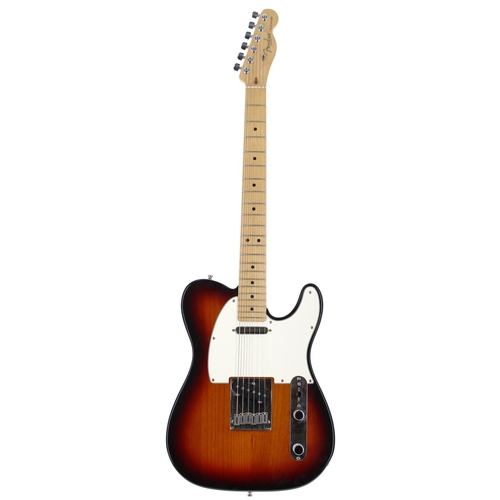 83 - 2000 Fender American Telecaster electric guitar, made in USA; Body: three-tone sunburst; Neck: maple... 