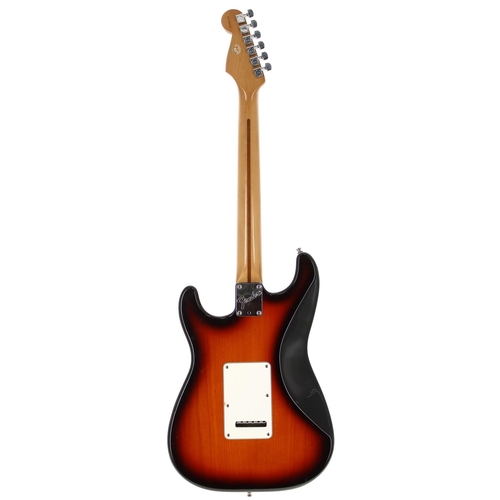 84 - 1996 Fender American Standard Stratocaster electric guitar, made in USA; Body: sunburst finish, a fe... 