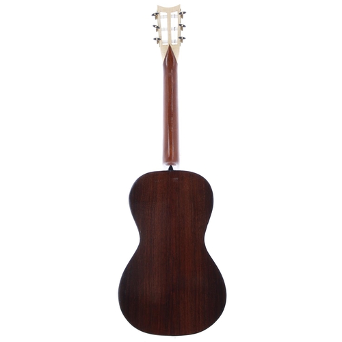 3503 - Handcrafted Panormo style guitar; Back and sides: rosewood; Top: natural spruce; Neck: mahogany with... 