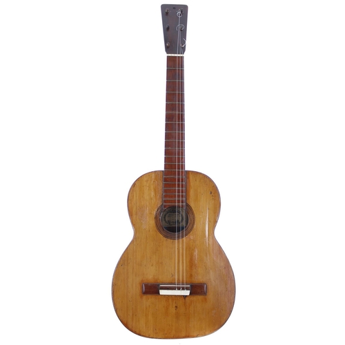 3511 - Interesting antique Spanish guitar labelled Manuel Guerra...Cadiz Ano 1887, in need of some restorat... 