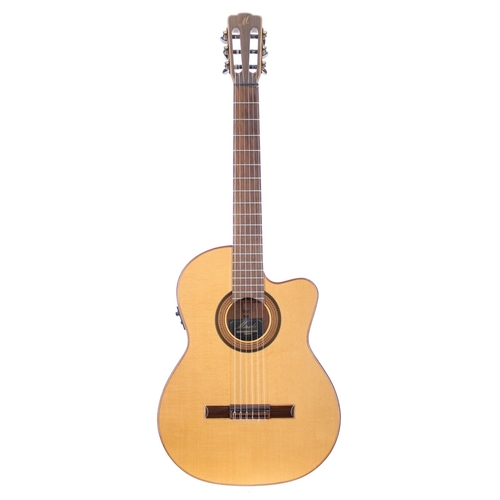 3530 - Merida Extrema Trajan T-45SSES Thinline electro-classical guitar, with original shipping box... 