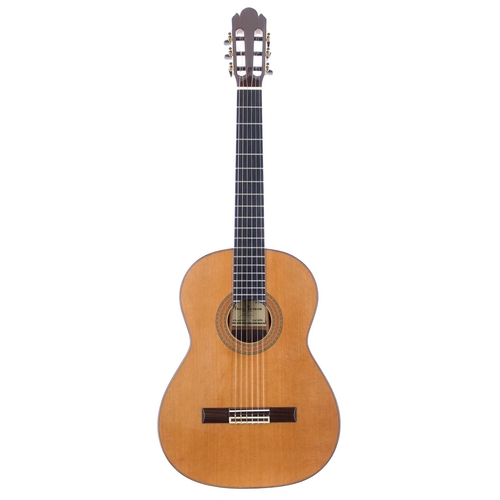 3531 - Manuel Raimundo 155 classical guitar, made in Spain; Back and sides: Indian rosewood, light clouding... 