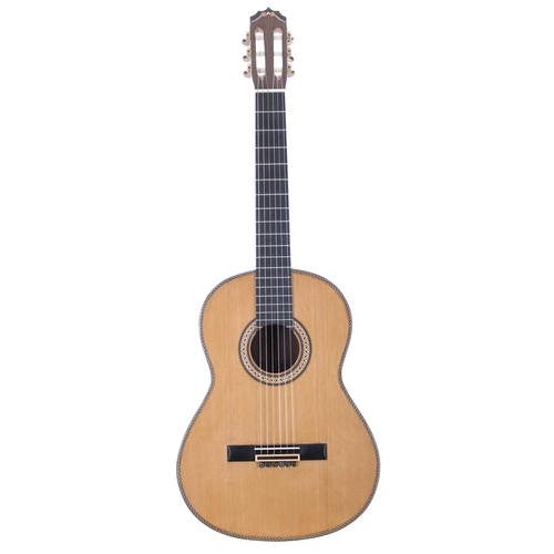 3536 - Handcrafted Ramirez style classical guitar; Back and sides: Indian rosewood; Top: natural cedar; Nec... 