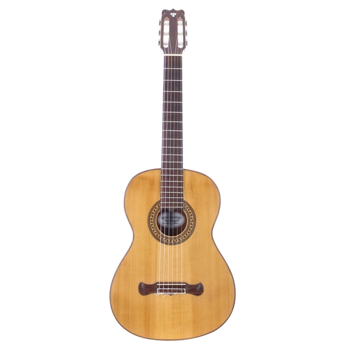 3546 - 1994 John Proctor classical guitar; Back and sides: mahogany, rippling to both back and sides; Top: ... 