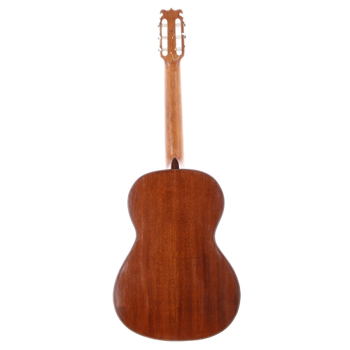 3546 - 1994 John Proctor classical guitar; Back and sides: mahogany, rippling to both back and sides; Top: ... 
