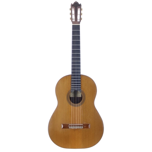 3548 - 1974 Jesus Belezar Garcia classical guitar, made in Spain; Back and sides: mahogany, light wear; Top... 