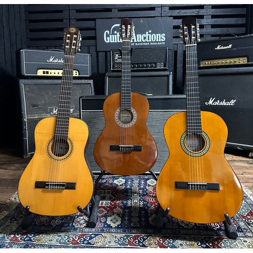 3520 - Three nylon string classical guitars to include a Kay KC265, a Gremlin and one other (3)... 