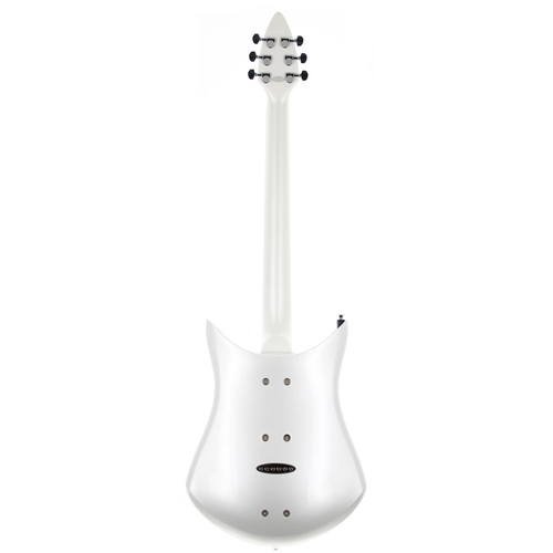 370 - 2000s RKS Wave electric guitar, made in USA; Body: pearlescent white finished composite body; Fretbo... 