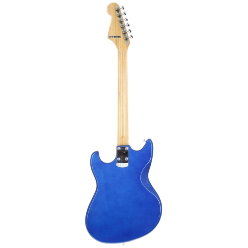 373 - 1960s Teisco ET-400 electric guitar, made in Japan; Body: blue metallic finish, a few minor dings; N... 