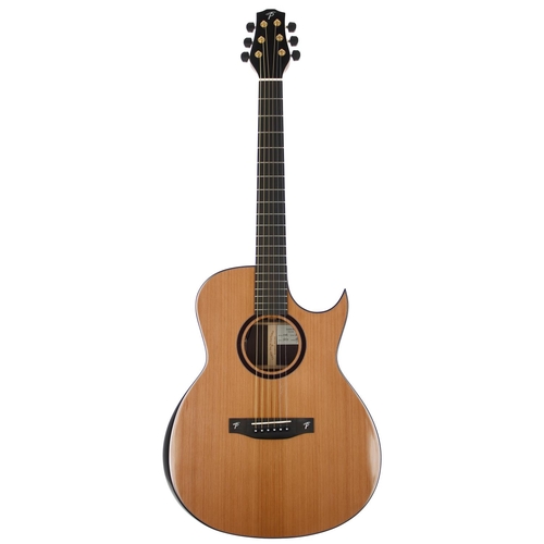 387 - 2022 Terry Pack OWC electro-acoustic guitar; Back and sides: solid wenge; Top: solid cedar, minor pl... 