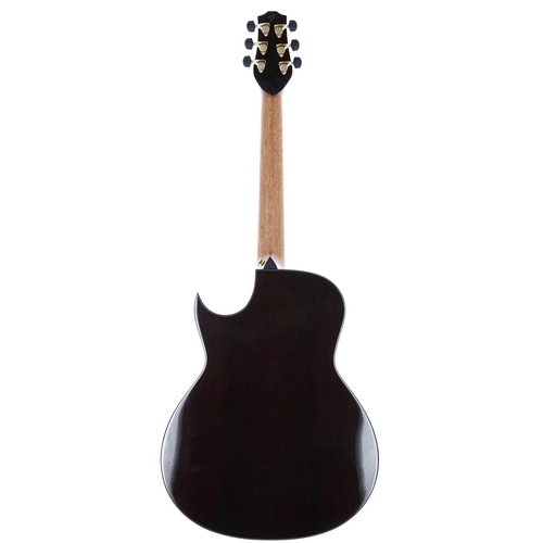 387 - 2022 Terry Pack OWC electro-acoustic guitar; Back and sides: solid wenge; Top: solid cedar, minor pl... 