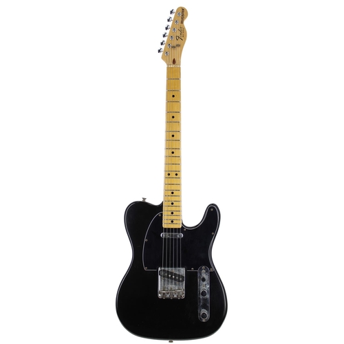 89 - 1978 Fender Telecaster electric guitar, made in USA; Body: black finish, light surface scratches and... 