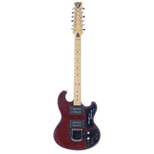 223 - 1980 Shergold Custom Masquerader twelve string electric guitar, made in England; Body: cherry finish... 