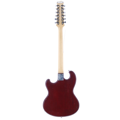 223 - 1980 Shergold Custom Masquerader twelve string electric guitar, made in England; Body: cherry finish... 