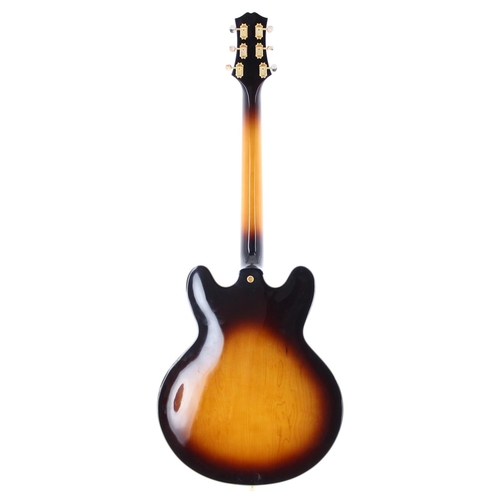 310 - 2007 Peerless Renaissance semi-hollow body electric guitar, made in Korea; Body: sunburst finish, a ... 