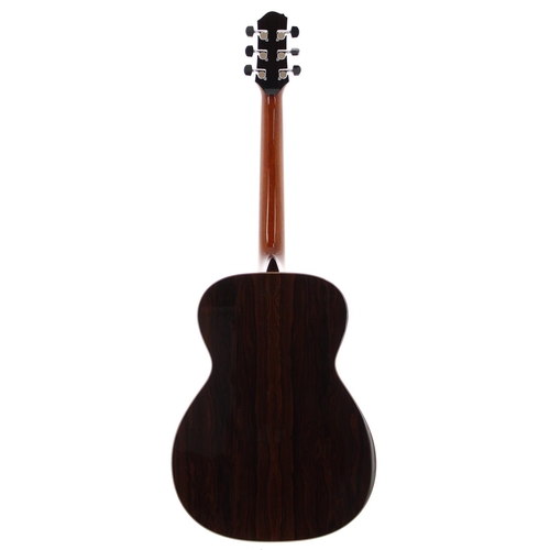 333 - 2012 Marc Beneteau OM acoustic guitar, made in Canada; Back and sides: Ziracote, finish separation t... 