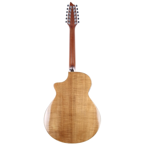 335 - Breedlove Atlas Series Stage J350/EFE twelve string electro-acoustic guitar, made in Korea; Back and... 