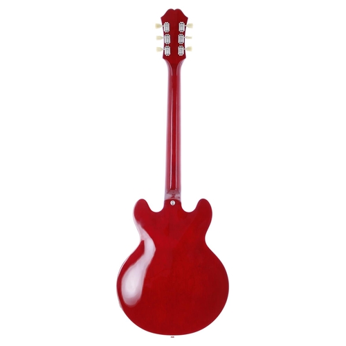 349 - 2013 Epiphone Dot ES-339 semi-hollow body electric guitar; Body: cherry finish, a few light surface ... 