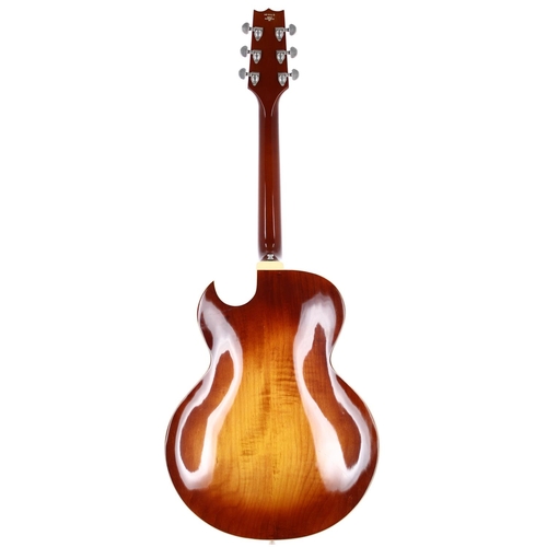 355 - 1997 Heritage H-575 hollow body electric guitar, made in USA; Body: almond sunburst finished maple, ... 