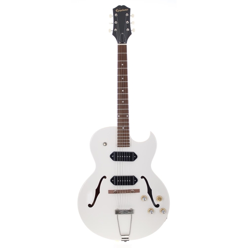 380 - 2019 Epiphone Custom Shop Limited Edition George Thorogood White Fang semi-hollow body electric guit... 