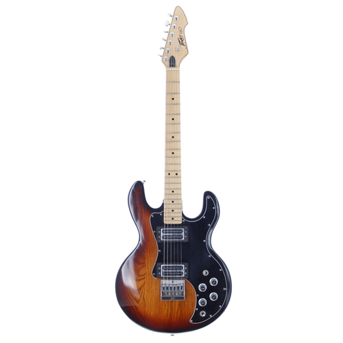 383 - Late 1970s Peavey T-60 electric guitar, made in USA,; Body: sunburst finish, a few light surface mar... 