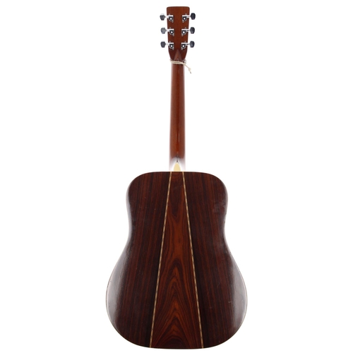 141 - 1970s Ryoji Matsuoka CSL acoustic guitar, made in Japan; Back and sides: Indian rosewood, minor mark... 