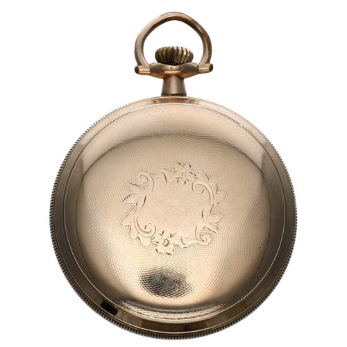 537 - Hampden Watch Co. 'Railway Special' gold plated lever set pocket watch, circa 1910, signed 21 jewel ... 