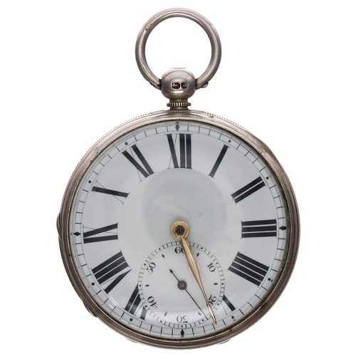 690 - Victorian Savage two-pin lever pocket watch, London 1856, the gilt fusee movement signed Thos. Strip... 