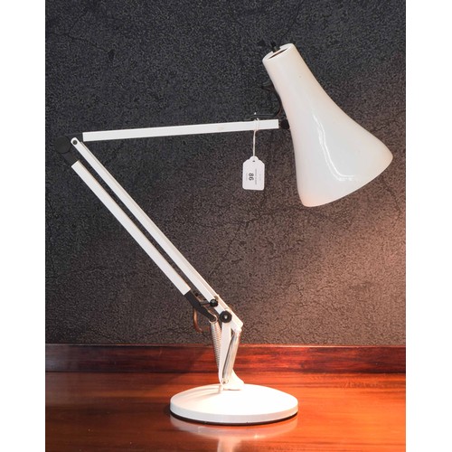 86 - Anglepoise Model 90 desk lamp, made in England, white-** this lamp was working at the time of consig... 