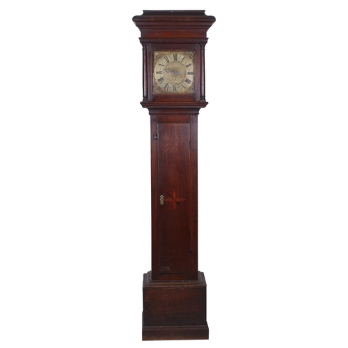 1821 - Early oak thirty hour longcase clock, the 10