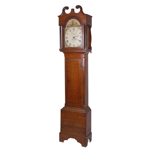 1822 - Oak thirty hour longcase clock, the 12