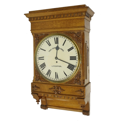 1702 - Large light oak single fusee 12